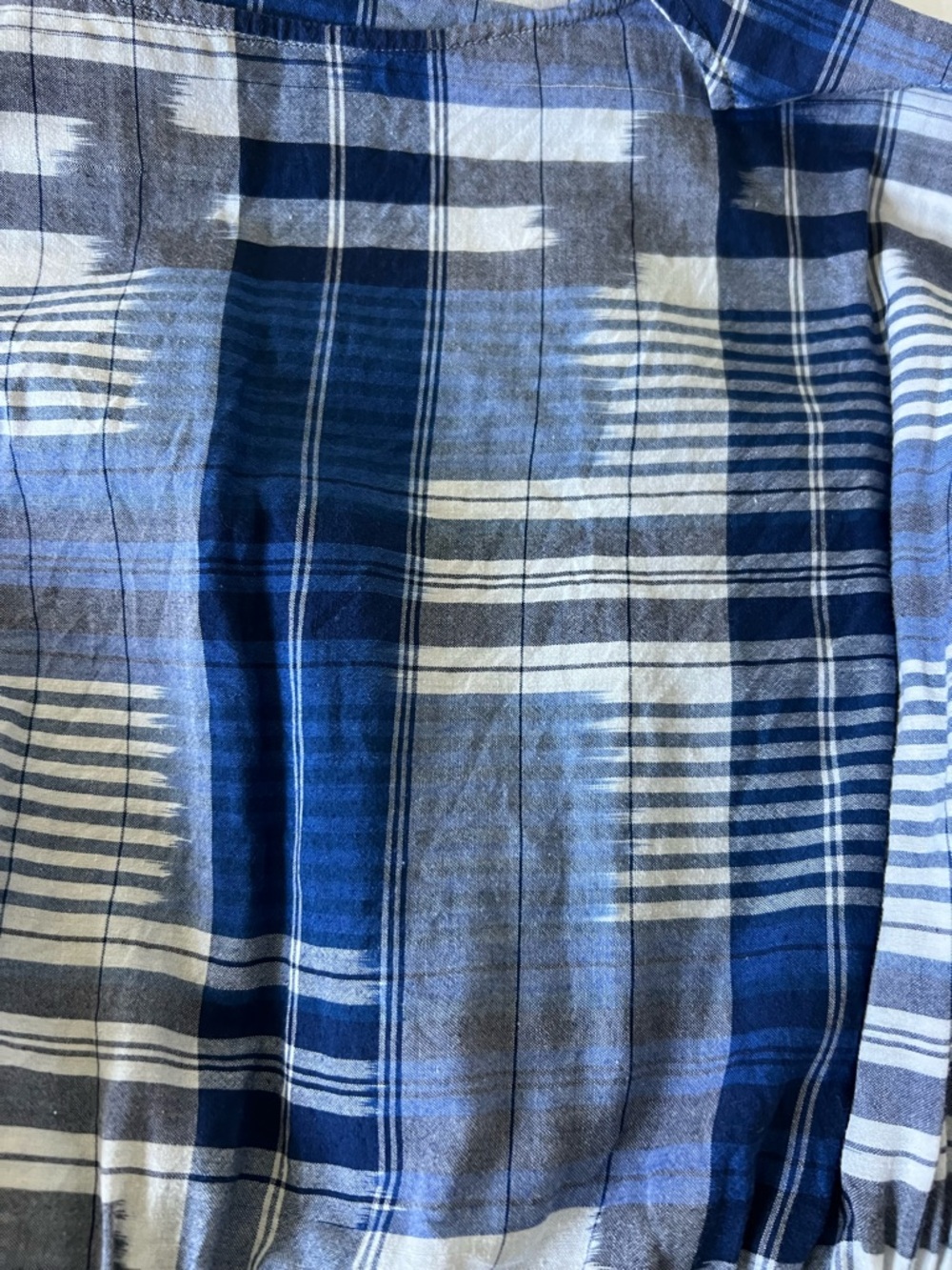 Ulla Johnson Navy and White Plaid Dress - Picture 2 of 3